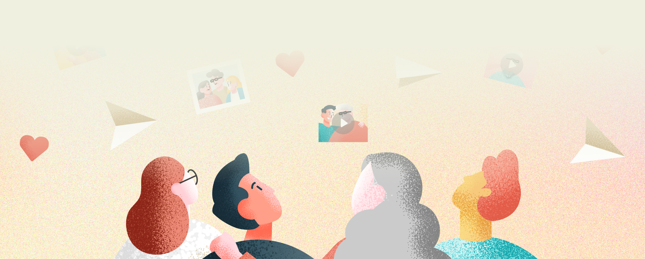 People sharing memories together